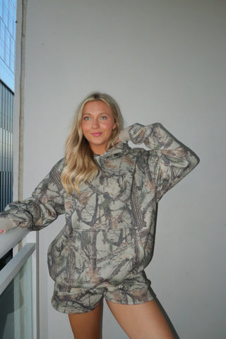 Clay Camo Staple Oversized Hoodie
