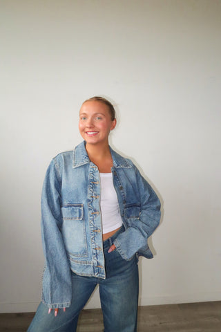 Medium Wash Denim Jacket