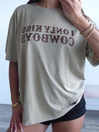 “I Only Kiss Cowboys” Tee Shirt