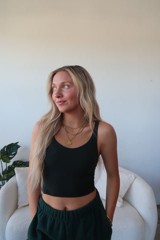 Regency Green V-Neck Butter Soft Tank Top