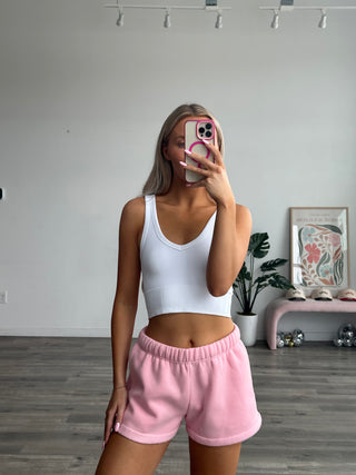 Blush Staple Mid Rise Shorts
