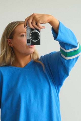 Daydreamer Washed Colbalt Combo Jersey Long Sleeve