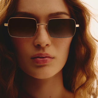 Quay Gold Frame With Sepia Lens - DND