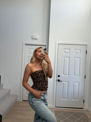Leopard Tube Top