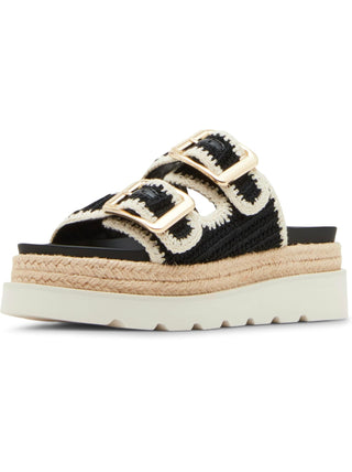 Madden Girl Mythical Black & Bone Platform Sandal