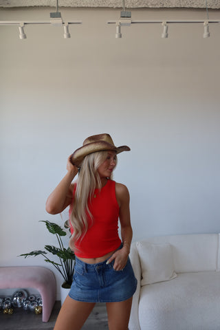 Peter Grimm Tea Stain Jannie Cowgirl Hat