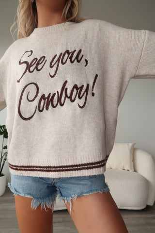 “See You, Cowboy!” Sweater