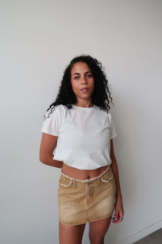Honey Low Rise Mini Skirt