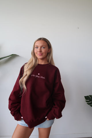 “Texting Your Ex Is Always A Bad Idea” Crewneck