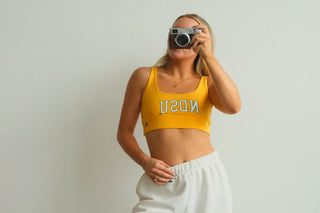 NDSU Scoop Neck Crop Top