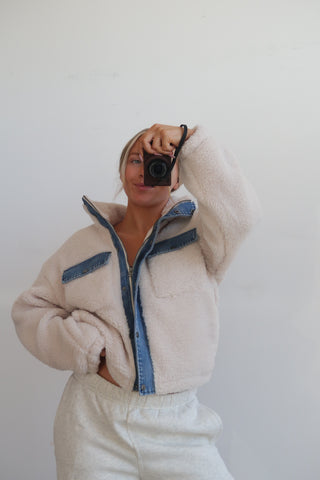 Thread and Supply Leona Denim and Sherpa Jacket