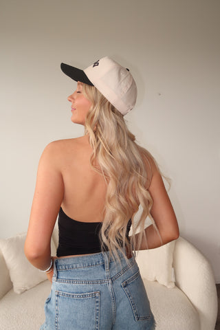 Black Silky Smooth Halter Top