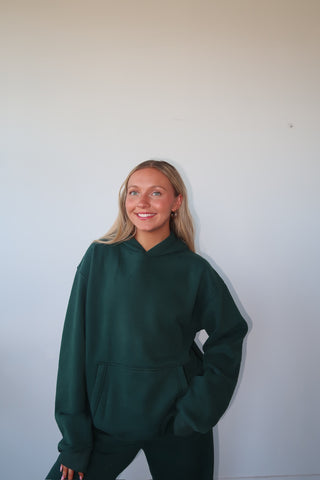 Dark Green Staple Oversized Hoodie
