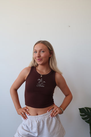 Rodeo High Neck Tank Top