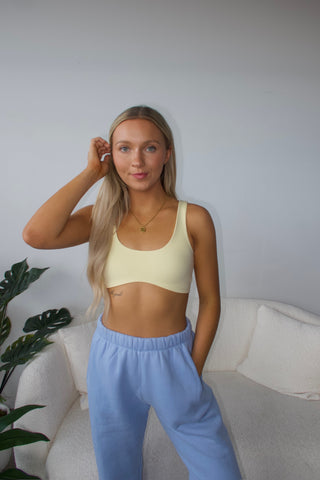 Yellow Studio Wavy Bra Top