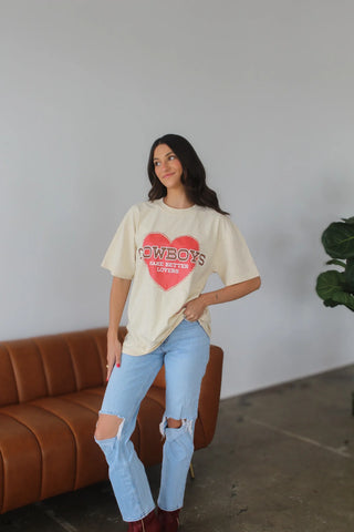“Cowboys Make Better Lovers” Heart T-Shirt