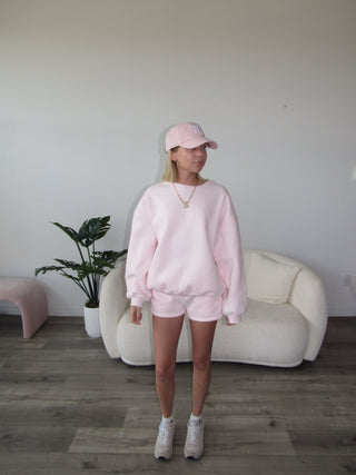 Pale Pink Staple Oversized Crewneck