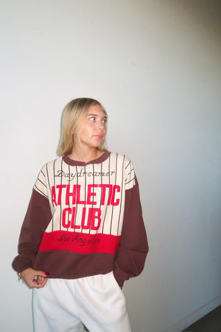 Daydreamer Athletic Club Colorblock Crewneck