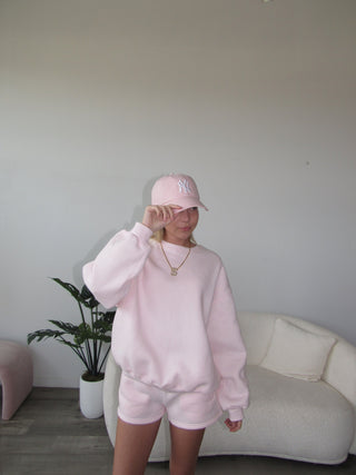 Pale Pink Staple Oversized Crewneck