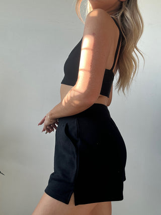 French Terry 3” Lounge Shorts - Black