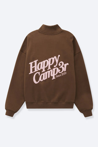 Happy Camp3r Chocolate Mockneck Sweatshirt