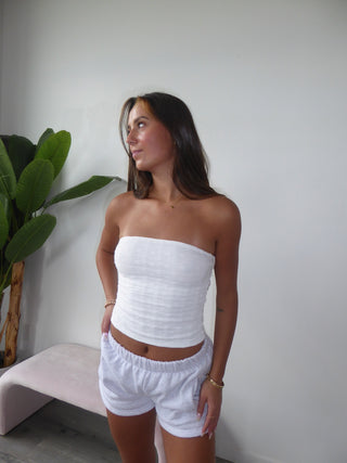 White Lace Tube Top