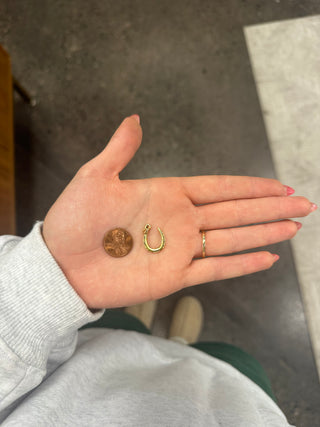Gold Horseshoe Charm