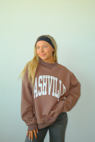 Nashville/Broadway Reversible Mockneck Sweatshirt
