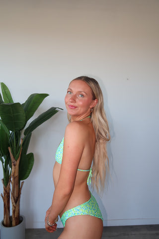 Kulani Kinis Minimal Full Coverage Bikini Bottom - Apple Blossom