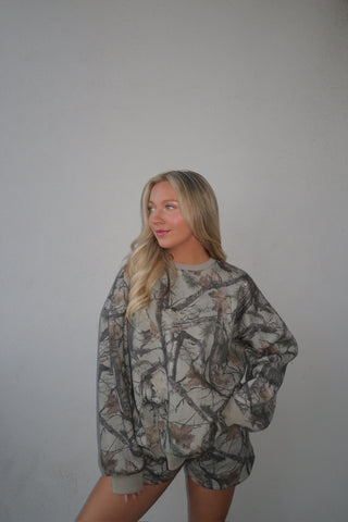 Clay Camo Staple Oversized Crewneck