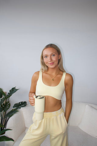 Yellow Studio Wavy Bra Top