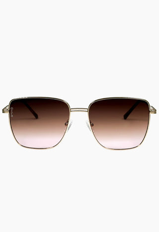 Otra Rita Gold/Brown To Pink Fade Sunglasses