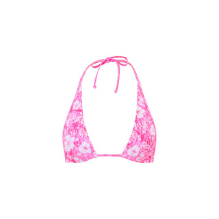 Kulani Kinis Bind Tie Halter Bikini Top - Island Blush