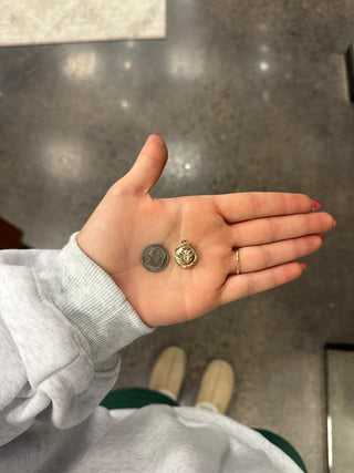 Gold Butterfly Token Charm