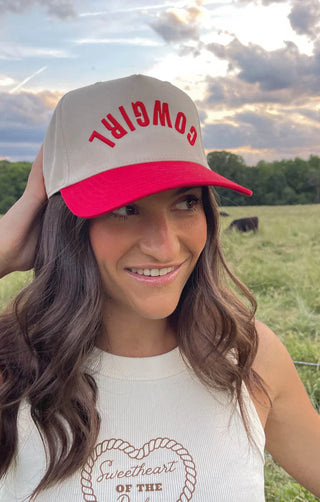 “Cowgirl” Embroidered Trucker Hat