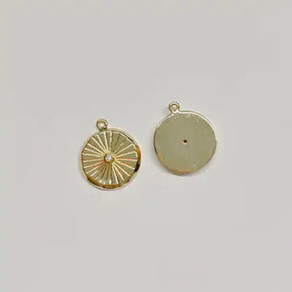 Sunburst Medallion Charm