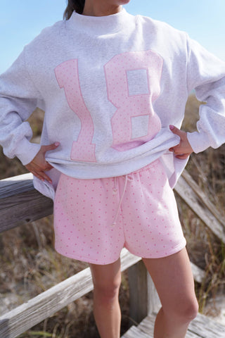 Light Pink Polka Dot Shorts