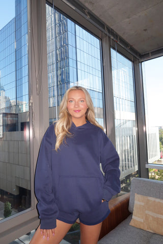 Midnight Staple Oversized Hoodie