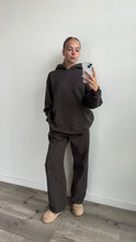 Load image into Gallery viewer, *PRE-ORDER* - Charcoal Staple Wide Leg Sweatpants
