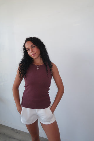 Thread & Supply Wine Heather Tank