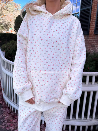 Ivory Cherry Hoodie