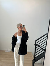 Load image into Gallery viewer, Fuzzy Hooded Cardigan
