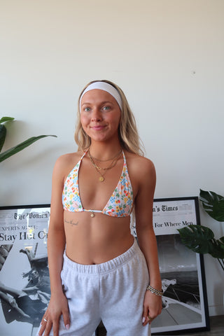 Kulani Kinis Classic Tie Halter Bikini Top - Suncatcher