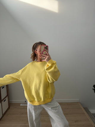 Yellow Staple Oversized Crewneck