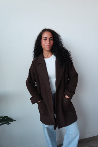 Thread And Supply Chocolate Brown Willa Coat