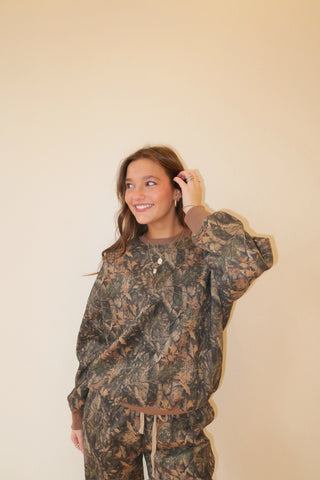 Dark Camo Staple Oversized Crewneck