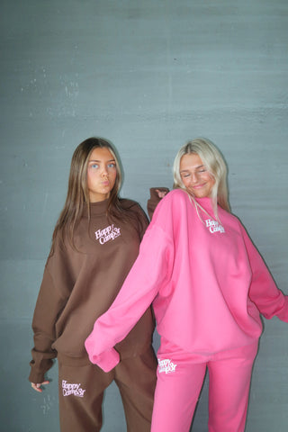 Happy Camp3r Chocolate Mockneck Sweatshirt
