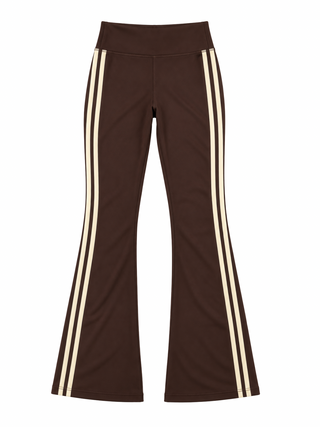 Studio Sport Flare Leggings - Brown/Ivory