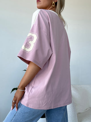 V-Neck Oversized Jersey Tee