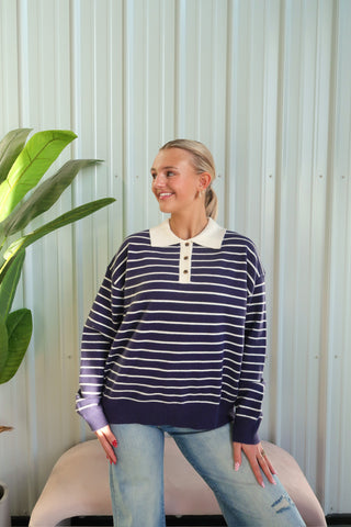 Nia Alameda Striped Sweater